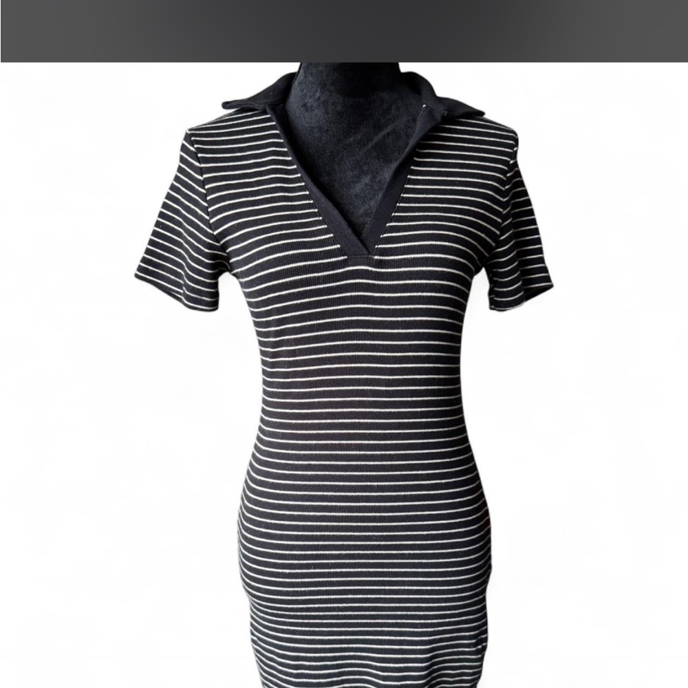 Primark Black and White Striped Top